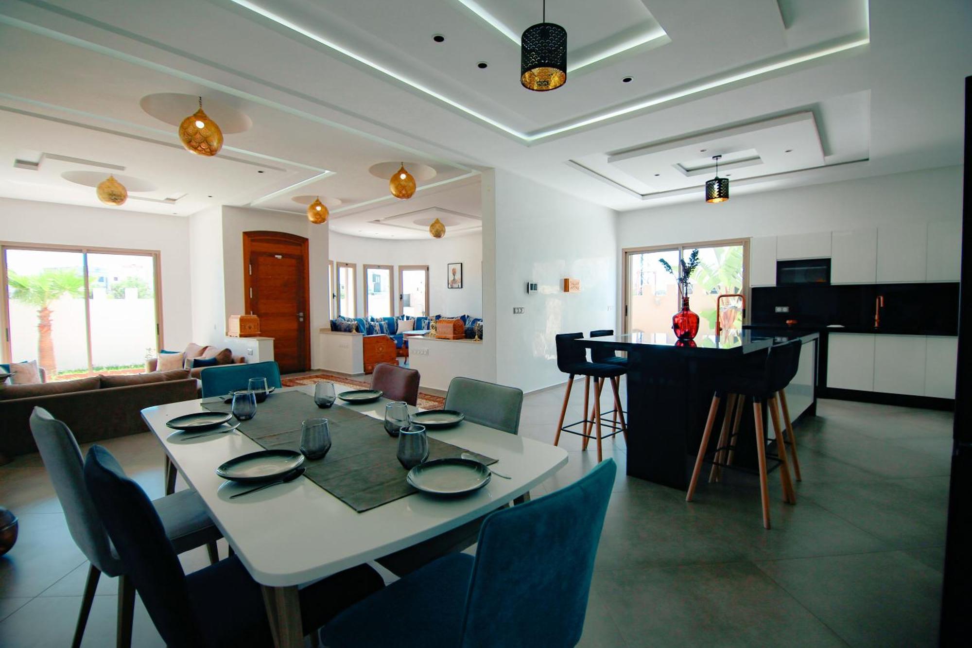 Villa Moderne A 5 Min De La Plage Avec Jardin Et 3 Salons Suvayr Dış mekan fotoğraf