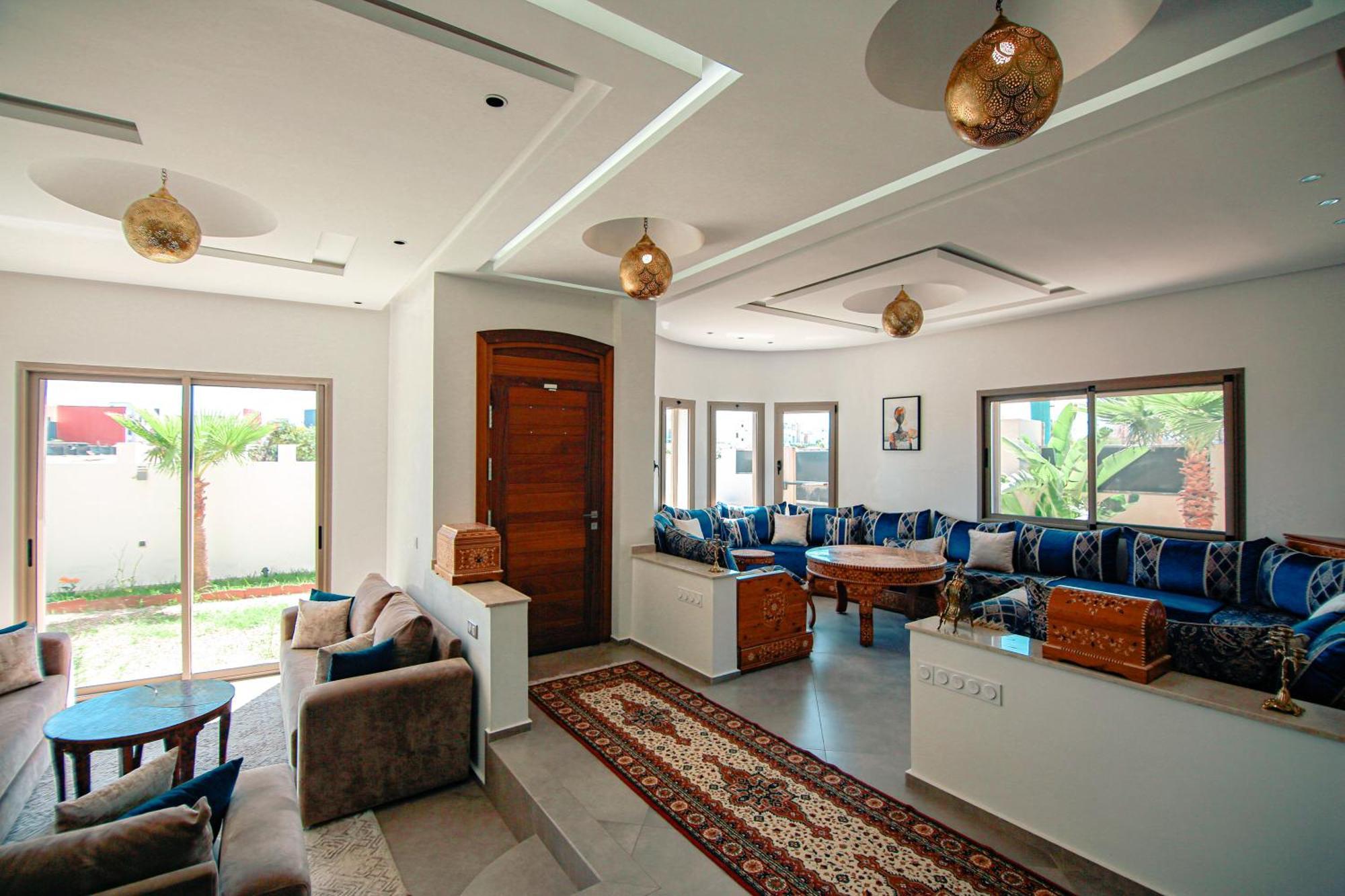 Villa Moderne A 5 Min De La Plage Avec Jardin Et 3 Salons Suvayr Dış mekan fotoğraf